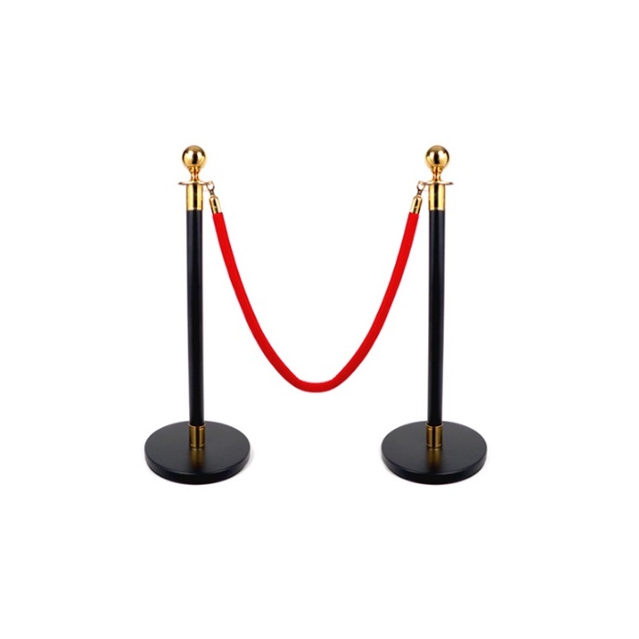 New Product Velvet Rope Queue Barrier Pole Stand Pole Barriers for Sale
