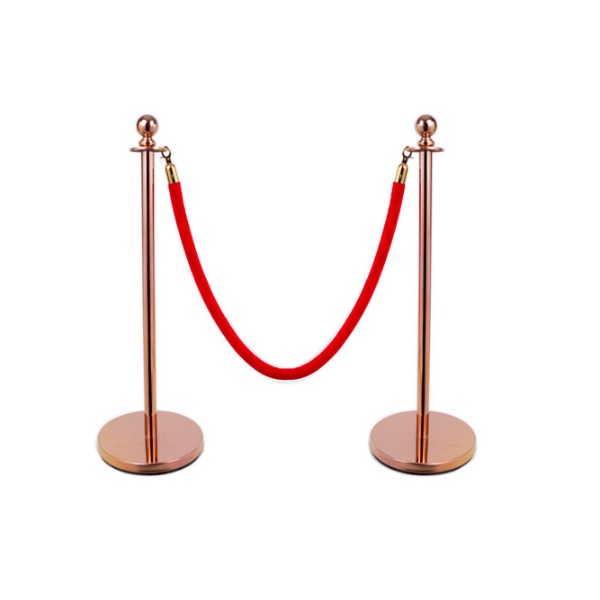 New Design Royal Top Velvet Rope Post Stanchion Queue Pole Stand