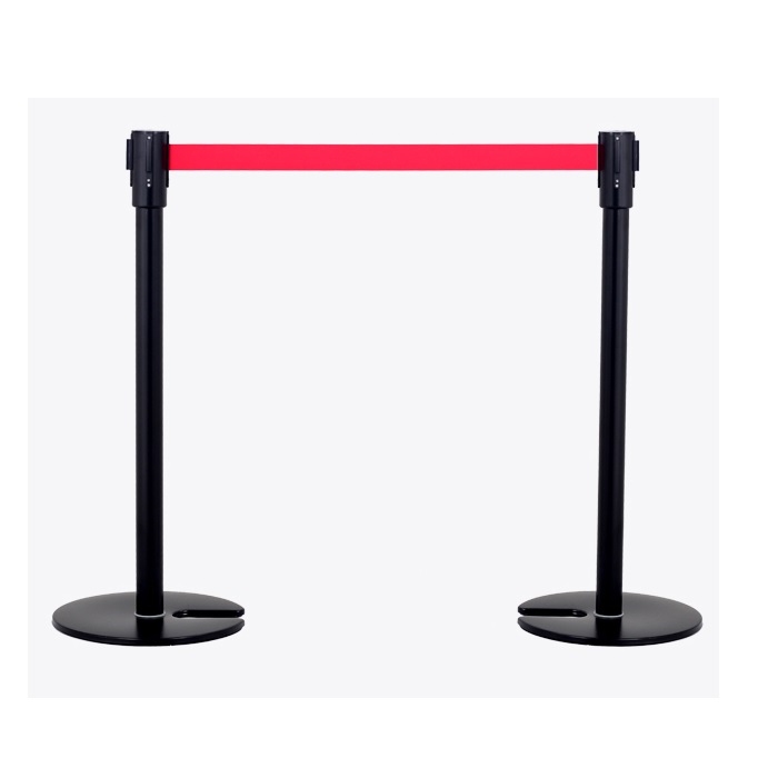 U Shape Black Queue Line Stand Queue Manager Line Barrier Stand