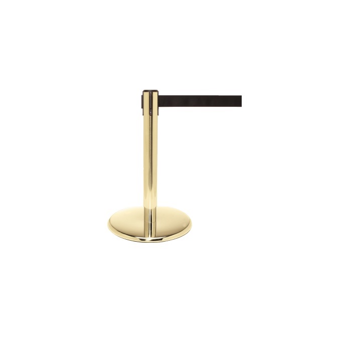 60cm High Pole Barrier Queue Post On Weighted Flat Foot for Car Show Events