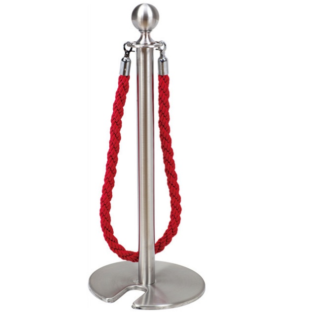 New Heavy Weight Base Queue Line Crowd Control Barrier Hotel Decorative Stainless Steel Stanchion